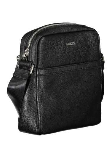 GUESS JEANS BLACK MAN SHOULDER BAG