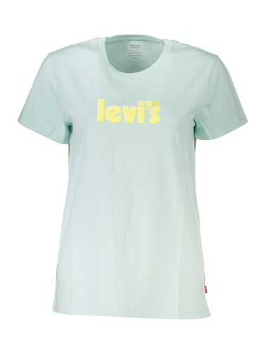 LEVI'S T-SHIRT MANICHE CORTE DONNA AZZURRO