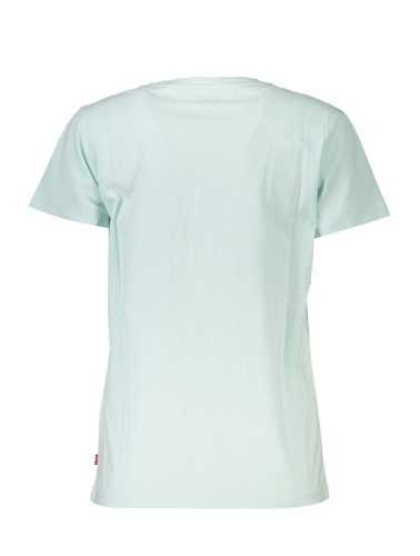 LEVI'S T-SHIRT MANICHE CORTE DONNA AZZURRO