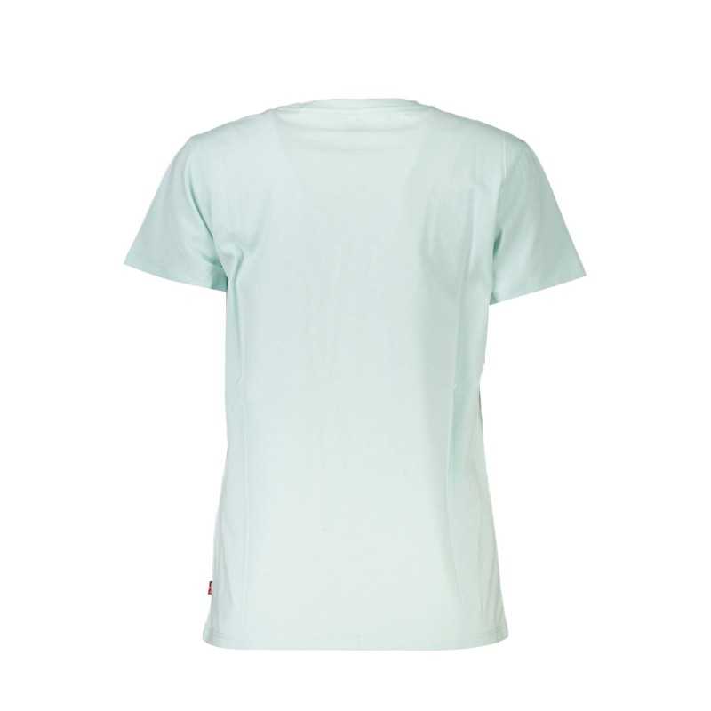 LEVI'S T-SHIRT MANICHE CORTE DONNA AZZURRO