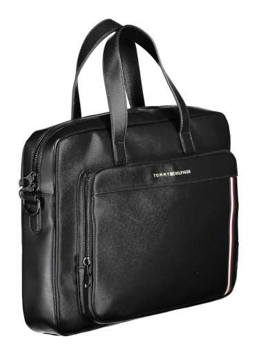 TOMMY HILFIGER MAN BLACK BRIEFCASE