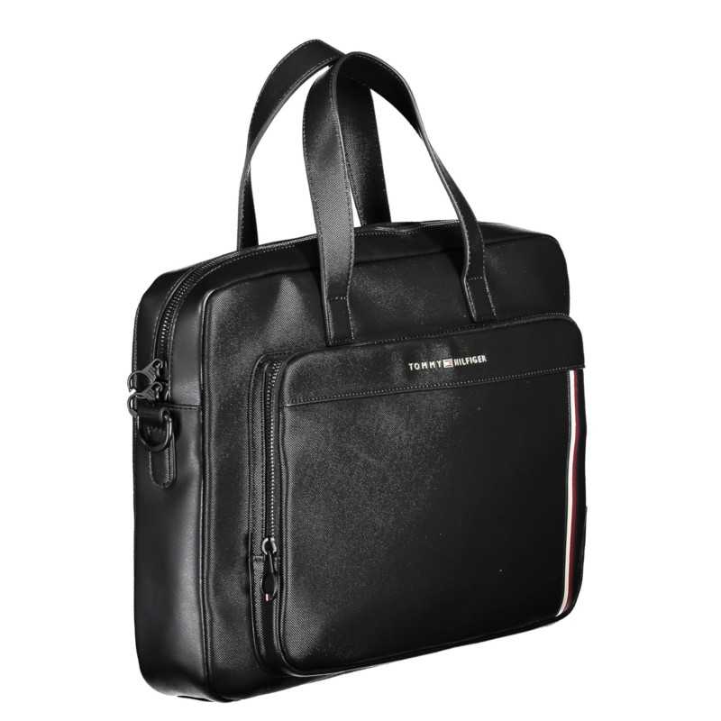 TOMMY HILFIGER MAN BLACK BRIEFCASE