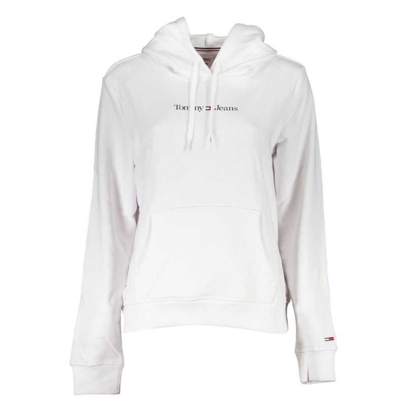 TOMMY HILFIGER WOMEN'S WHITE SWEATSHIRT WITHOUT