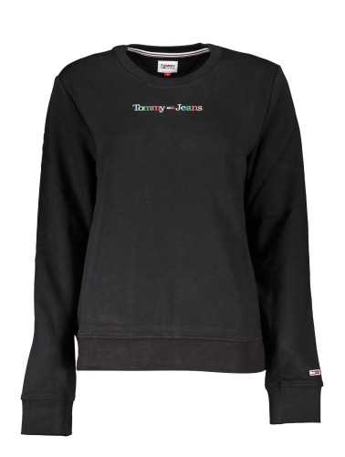 TOMMY HILFIGER SWEATSHIRT WITHOUT ZIP WOMEN BLACK