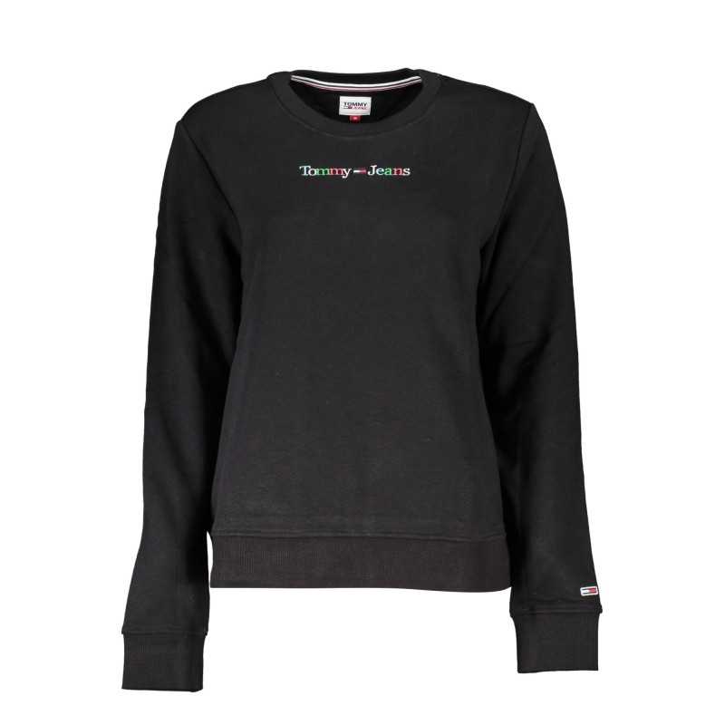 TOMMY HILFIGER SWEATSHIRT WITHOUT ZIP WOMEN BLACK