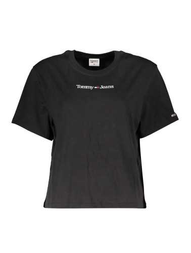 TOMMY HILFIGER T-SHIRT MANICHE CORTE DONNA NERO