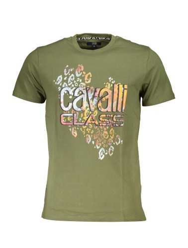 CAVALLI CLASS T-SHIRT SHORT SLEEVE MAN GREEN