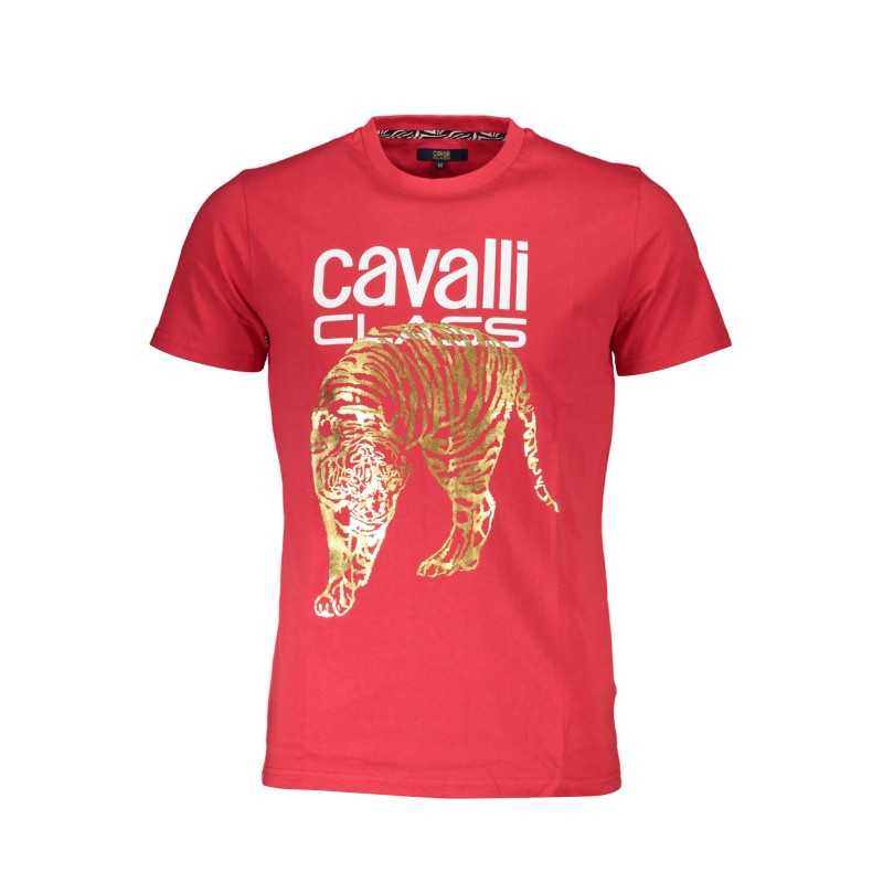 CAVALLI CLASS T-SHIRT MANICHE CORTE UOMO ROSSO