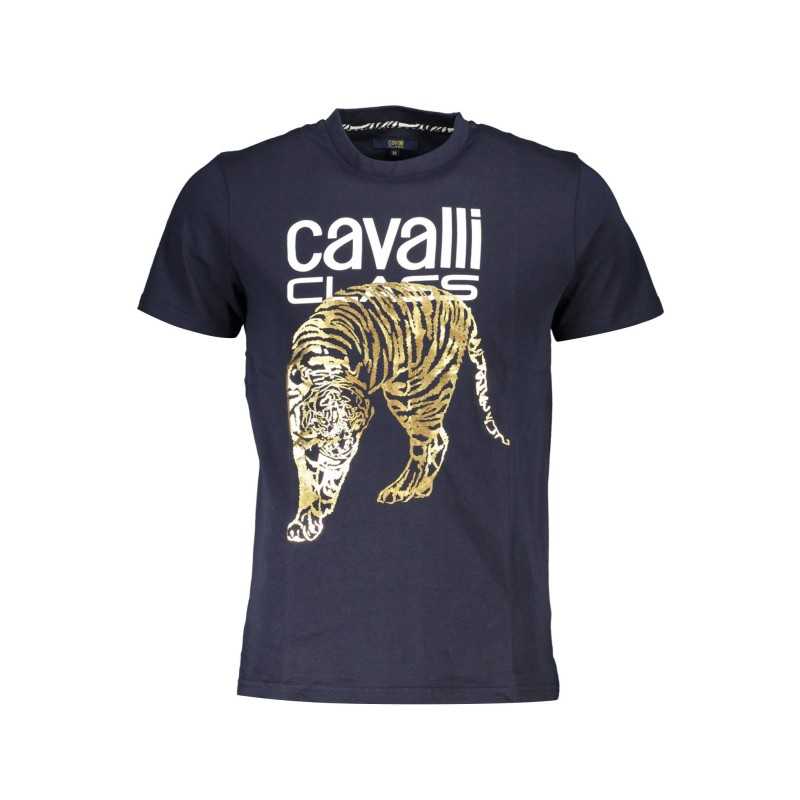 CAVALLI CLASS T-SHIRT SHORT SLEEVE MAN BLUE