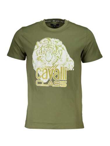 CAVALLI CLASS T-SHIRT MANICHE CORTE UOMO VERDE