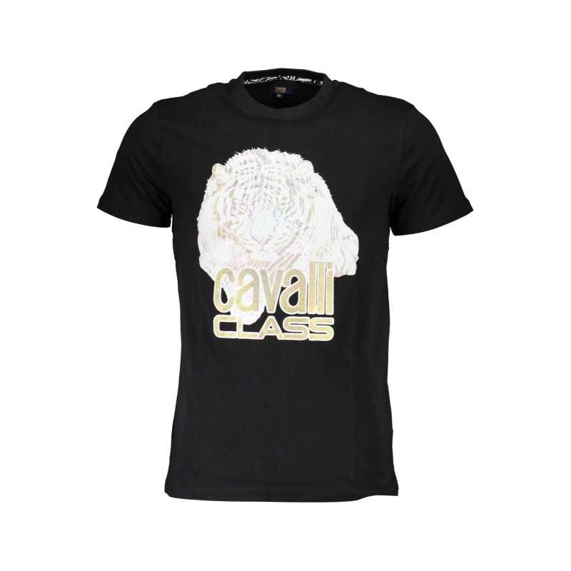 CAVALLI CLASS T-SHIRT SHORT SLEEVE MAN BLACK