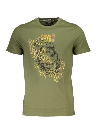 CAVALLI CLASS T-SHIRT MANICHE CORTE UOMO VERDE