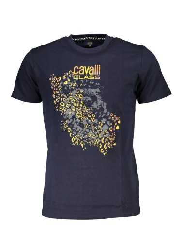 CAVALLI CLASS T-SHIRT MANICHE CORTE UOMO BLU