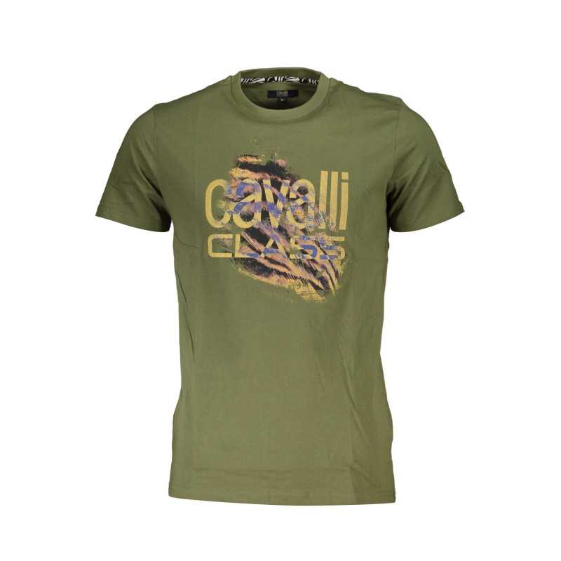 CAVALLI CLASS T-SHIRT SHORT SLEEVE MAN GREEN