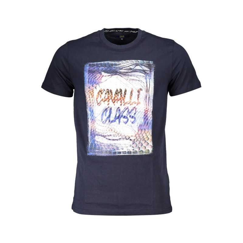 CAVALLI CLASS T-SHIRT MANICHE CORTE UOMO BLU