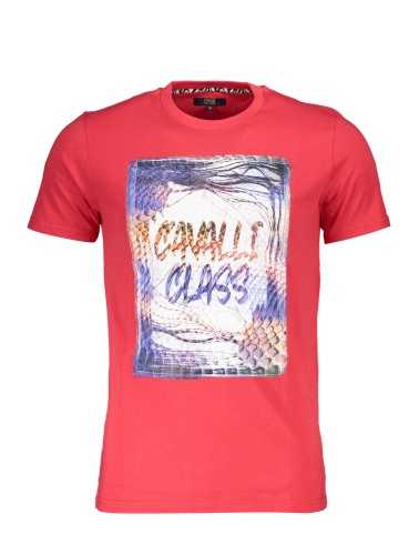 CAVALLI CLASS T-SHIRT MANICHE CORTE UOMO ROSSO