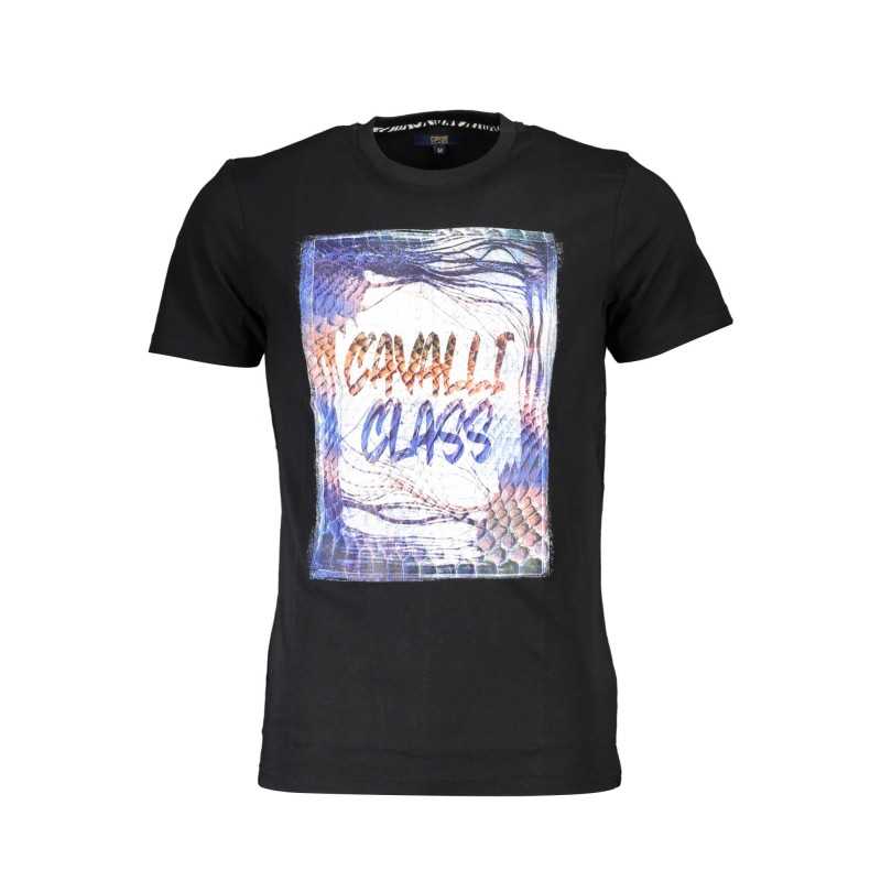 CAVALLI CLASS T-SHIRT MANICHE CORTE UOMO NERO