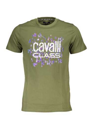 CAVALLI CLASS T-SHIRT MANICHE CORTE UOMO VERDE