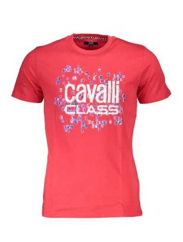 CAVALLI CLASS T-SHIRT MANICHE CORTE UOMO ROSSO