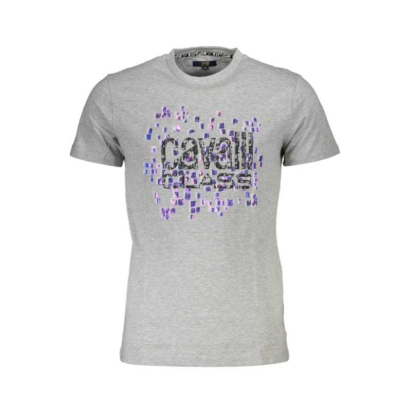 CAVALLI CLASS T-SHIRT SHORT SLEEVE MAN GRAY