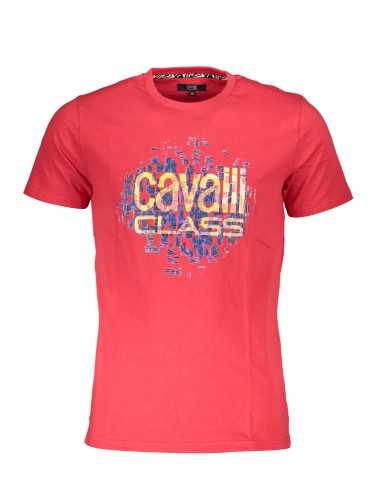 CAVALLI CLASS T-SHIRT MANICHE CORTE UOMO ROSSO