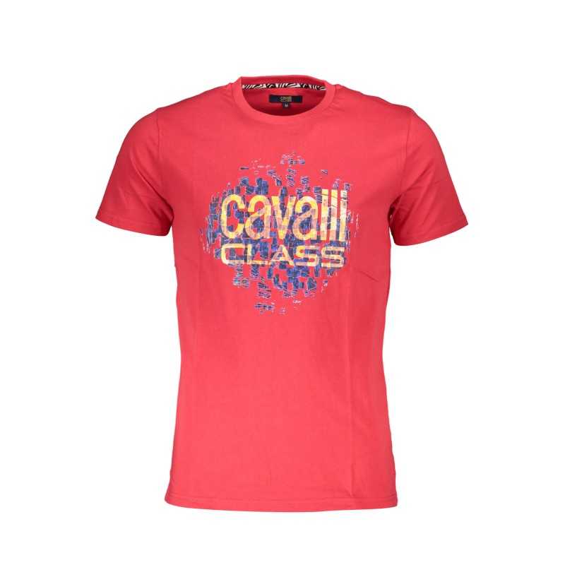 CAVALLI CLASS T-SHIRT MANICHE CORTE UOMO ROSSO