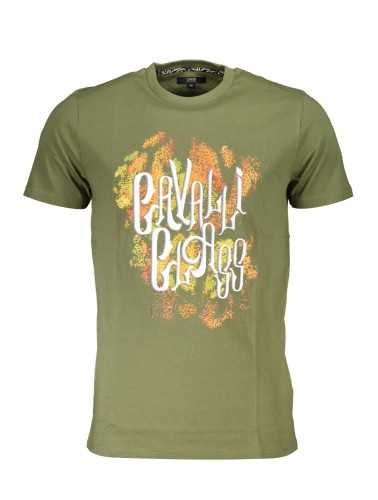 CAVALLI CLASS T-SHIRT MANICHE CORTE UOMO VERDE