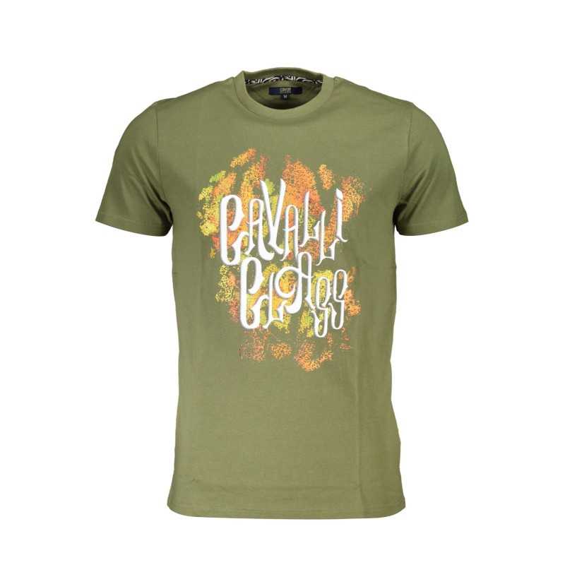 CAVALLI CLASS T-SHIRT MANICHE CORTE UOMO VERDE