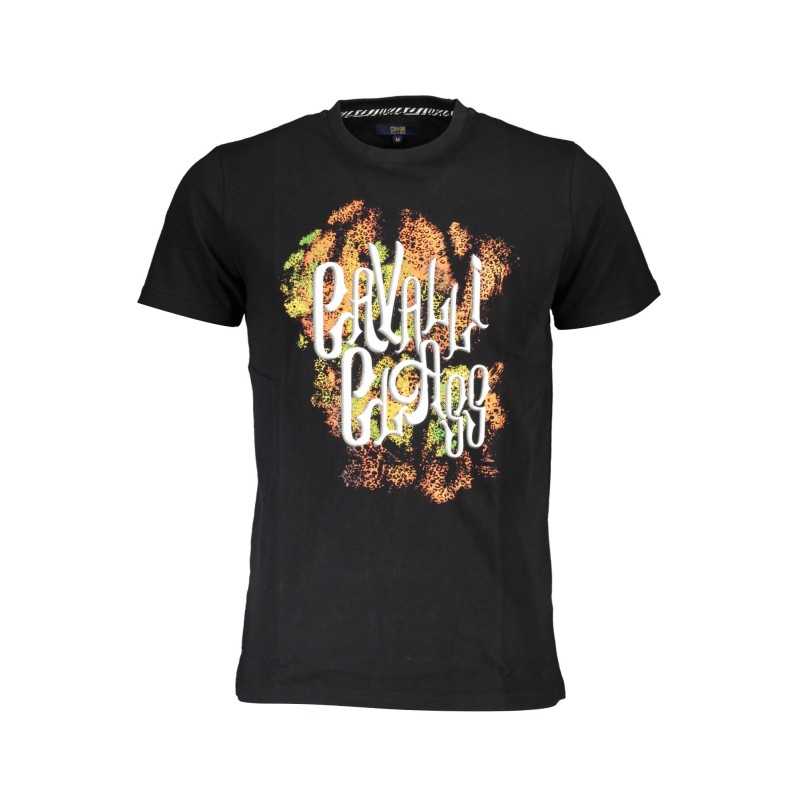 CAVALLI CLASS T-SHIRT SHORT SLEEVE MAN BLACK