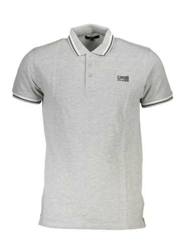 CAVALLI CLASS POLO SHORT SLEEVE MAN GRAY