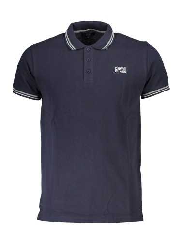 CAVALLI CLASS POLO SHORT SLEEVE MAN BLUE