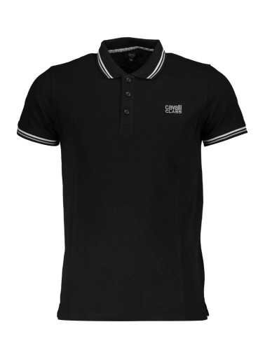 CAVALLI CLASS POLO MANICHE CORTE UOMO NERO