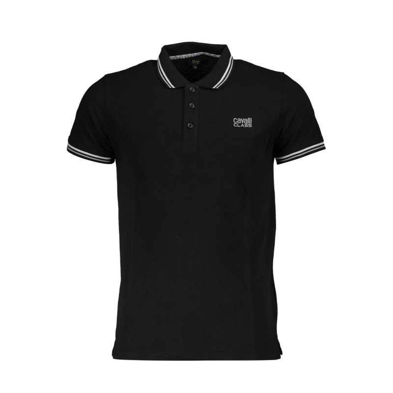 CAVALLI CLASS POLO MANICHE CORTE UOMO NERO