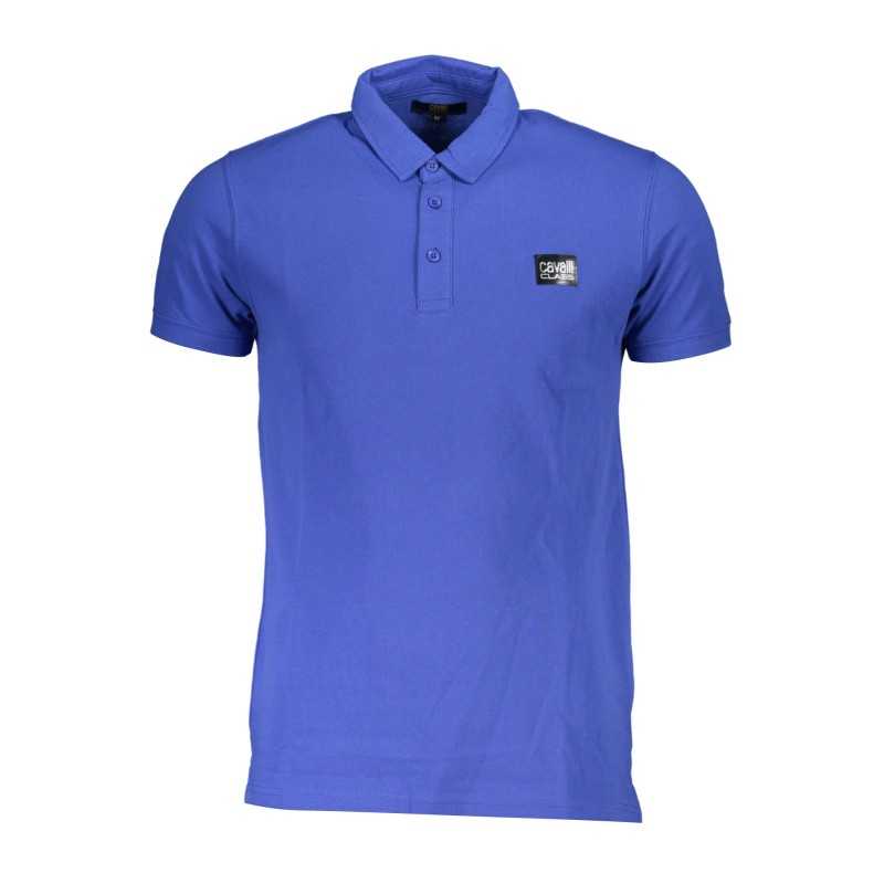 CAVALLI CLASS POLO SHORT SLEEVE MAN BLUE