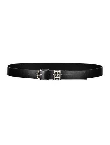 TOMMY HILFIGER LEATHER BELT WOMEN BLACK