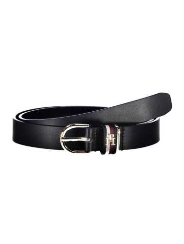 TOMMY HILFIGER LEATHER BELT WOMAN BLUE