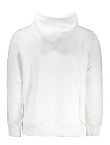 CALVIN KLEIN WHITE MEN'S SWEATSHIRT WITHOUT ZIP