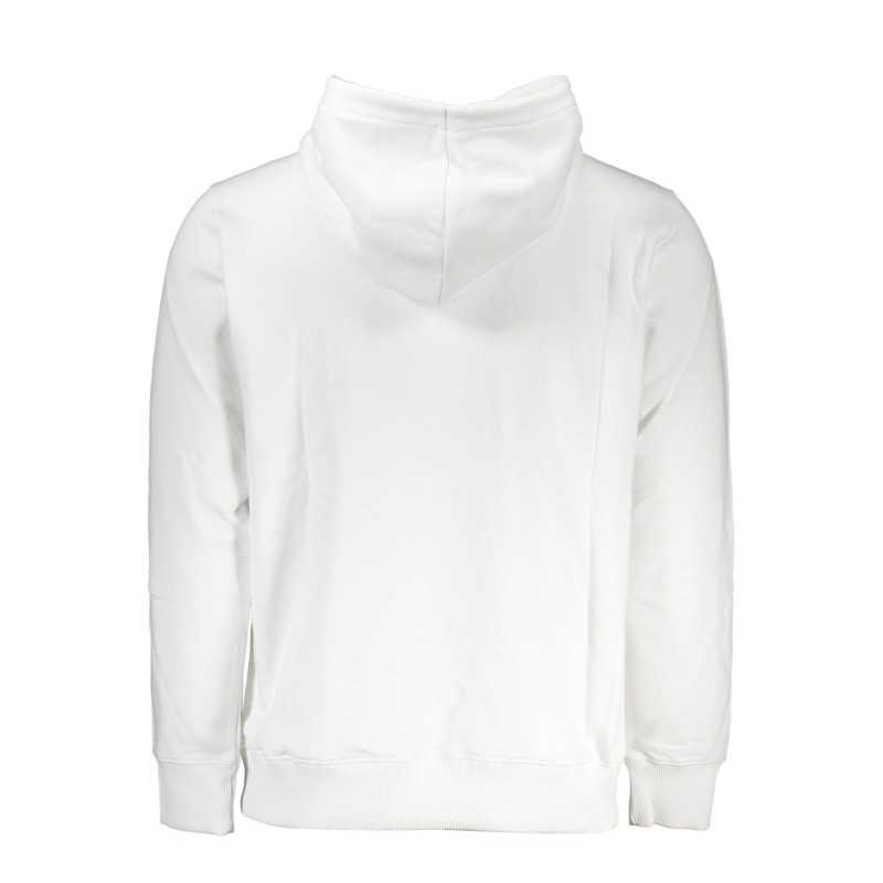 CALVIN KLEIN WHITE MEN'S SWEATSHIRT WITHOUT ZIP