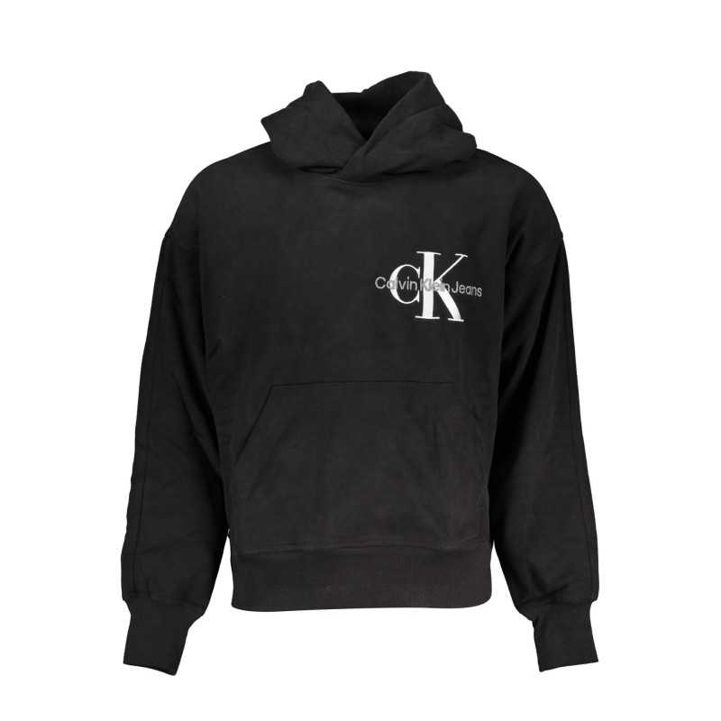 CALVIN KLEIN FELPA SENZA ZIP UOMO NERO