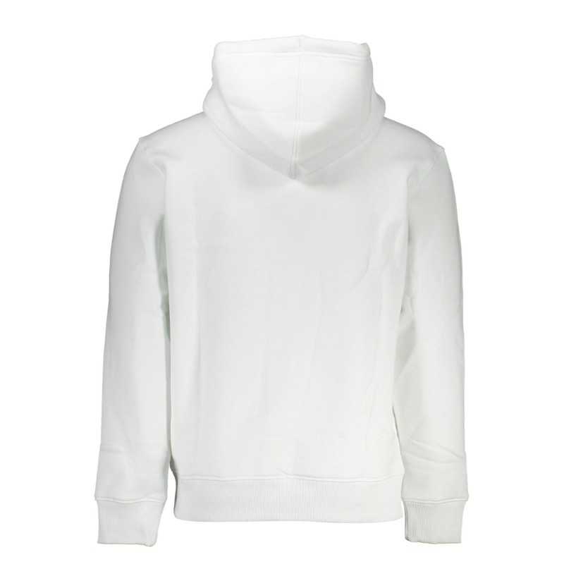 CALVIN KLEIN WHITE MEN'S SWEATSHIRT WITHOUT ZIP