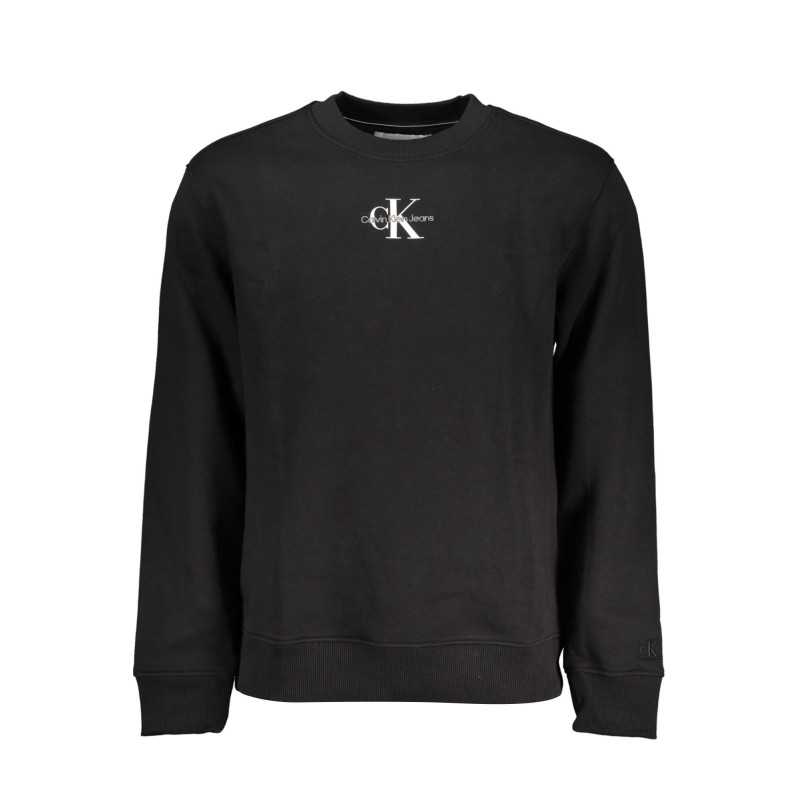 CALVIN KLEIN SWEATSHIRT WITHOUT ZIP BLACK MAN