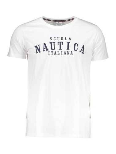 SCUOLA NAUTICA T-SHIRT MANICHE CORTE UOMO BIANCO