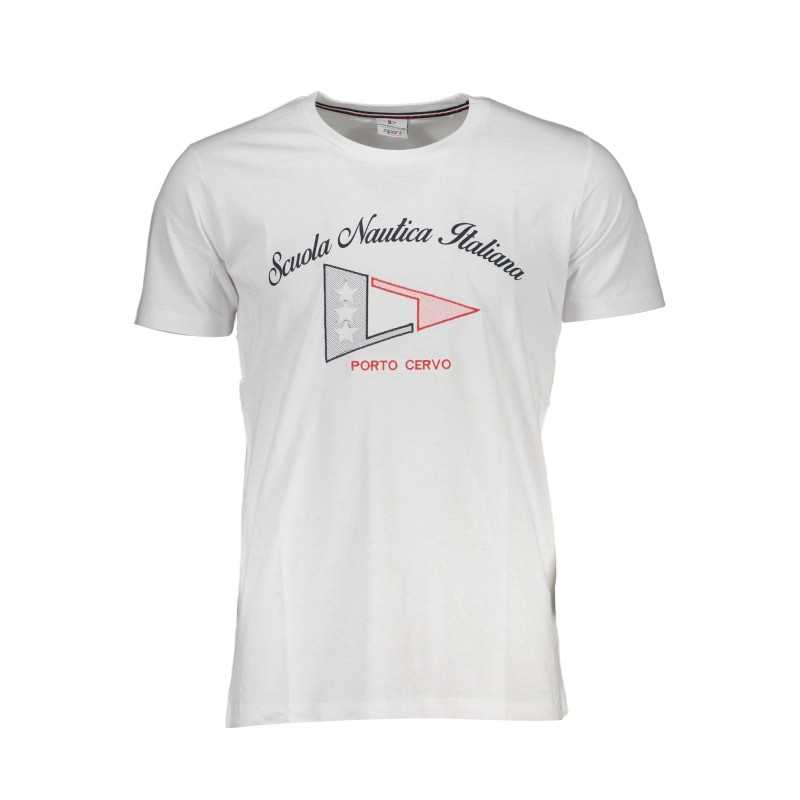 SCUOLA NAUTICA T-SHIRT MANICHE CORTE UOMO BIANCO