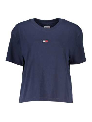 TOMMY HILFIGER T-SHIRT MANICHE CORTE DONNA BLU