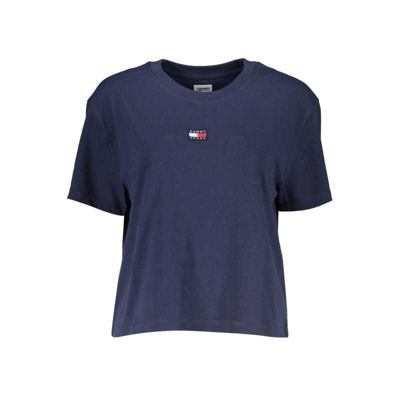 TOMMY HILFIGER T-SHIRT MANICHE CORTE DONNA BLU