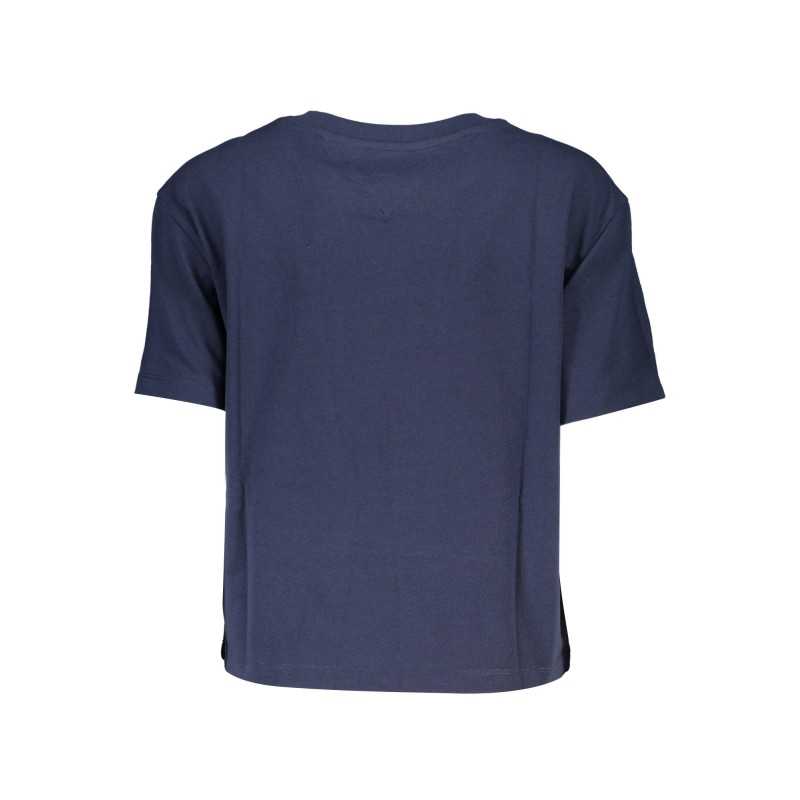 TOMMY HILFIGER T-SHIRT MANICHE CORTE DONNA BLU