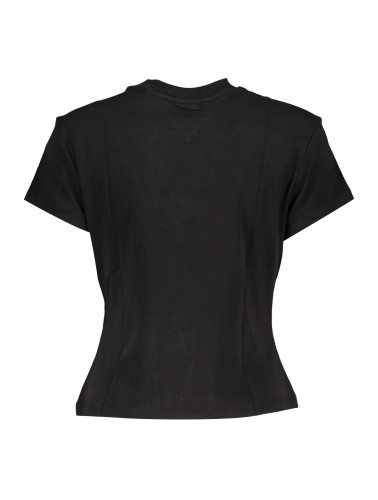 TOMMY HILFIGER T-SHIRT MANICHE CORTE DONNA NERO