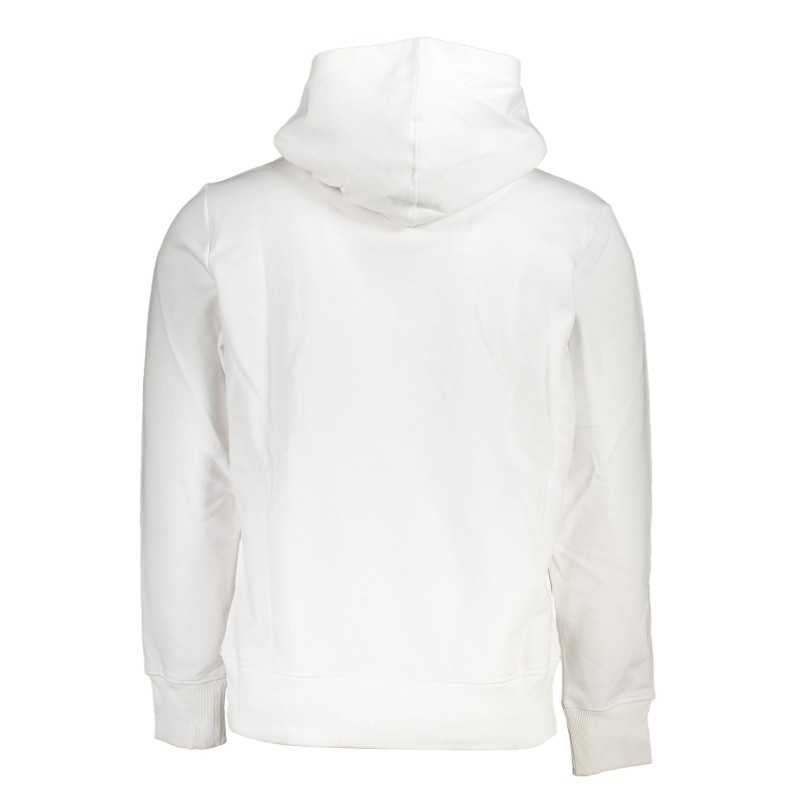 CALVIN KLEIN MEN'S WHITE ZIPLESS SWEATSHIRT