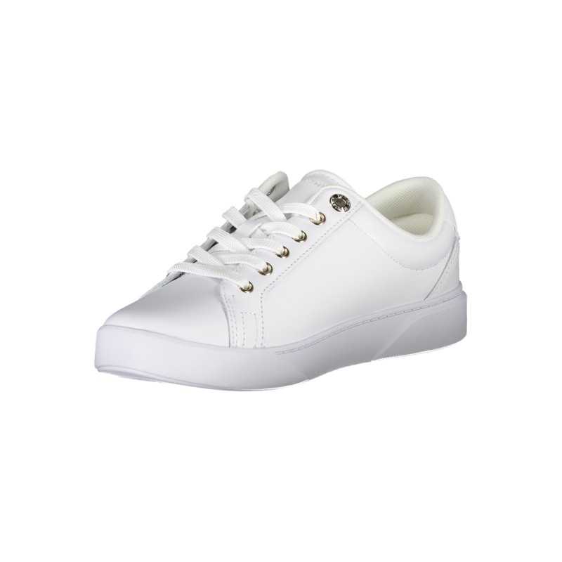 TOMMY HILFIGER WHITE WOMEN'S SPORTS SHOES