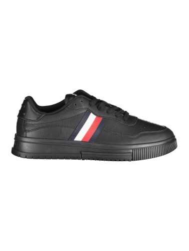 TOMMY HILFIGER BLACK MEN'S SPORTS SHOES